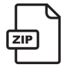 media zip file icon